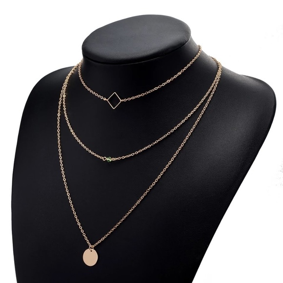 !!!!5 for $25 Three Layer Medallion Necklace - Picture 2 of 8